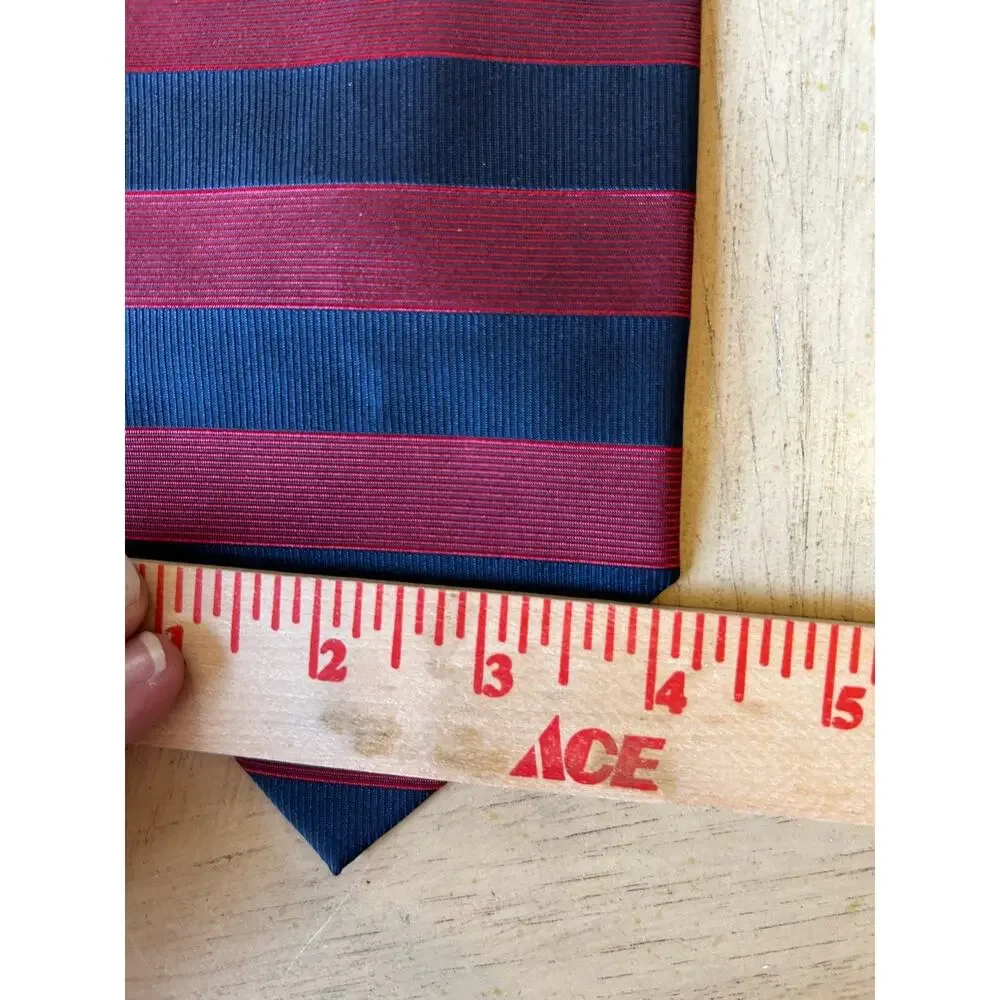 2 VTG striped Ties Jos A Bank ITALY Ivy League Academia Classic business Preppy